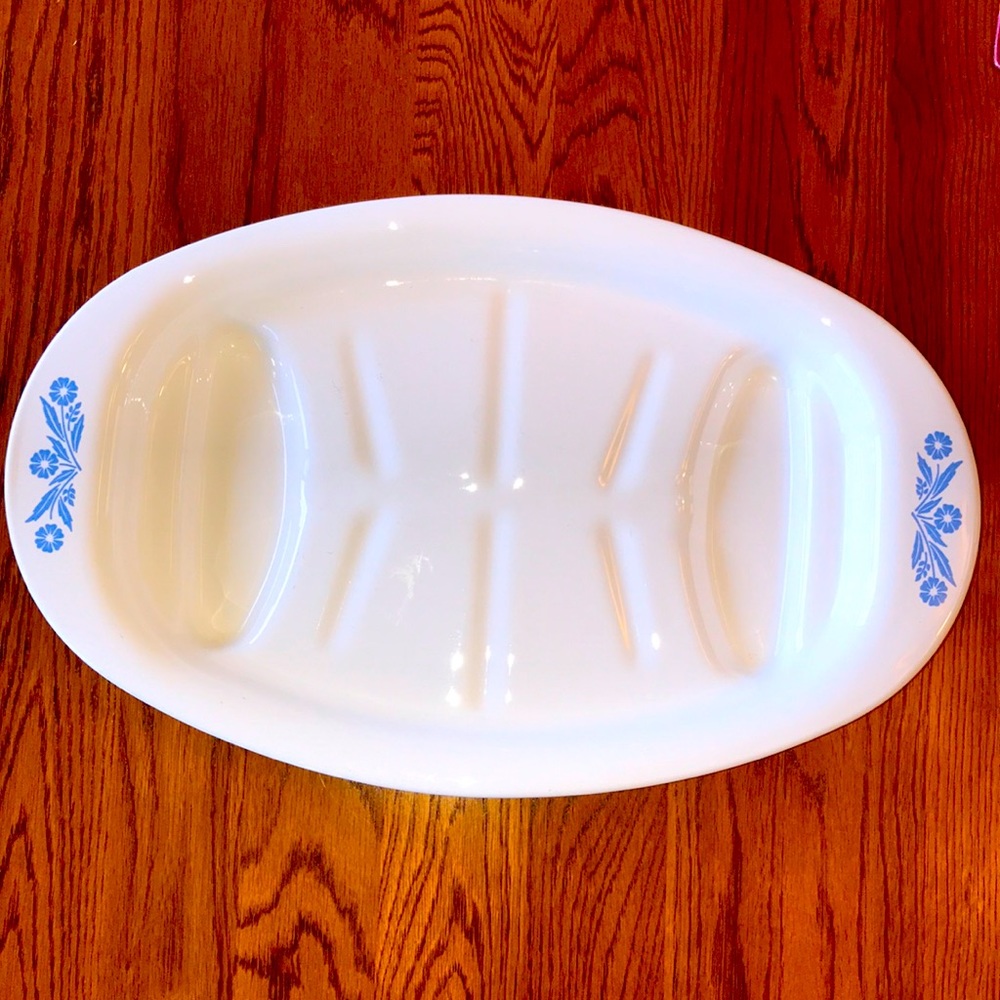 VTG Corning Ware P-19 Blue Cornflower Platter
